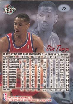 1996-97 Ultra #35 Otis Thorpe Back