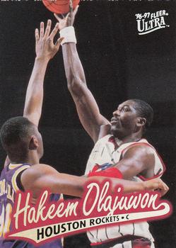 1996-97 Ultra #42 Hakeem Olajuwon Front