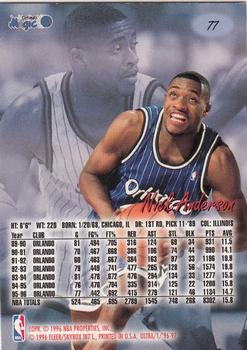 1996-97 Ultra #77 Nick Anderson Back
