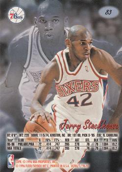 1996-97 Ultra #83 Jerry Stackhouse Back
