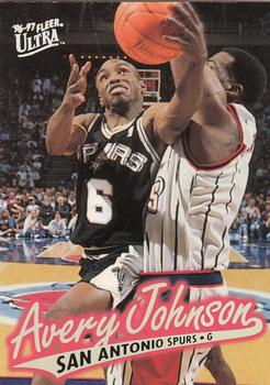 1996-97 Ultra #100 Avery Johnson Front
