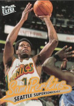 1996-97 Topps SAM PERKINS Basketball Card #29. SEATTLE SUPERSONICS