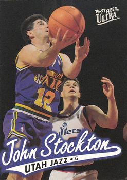 1996-97 Ultra #115 John Stockton Front