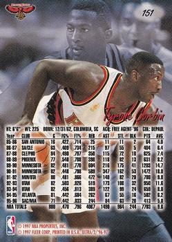 1996-97 Ultra #151 Tyrone Corbin Back