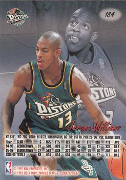 1996-97 Ultra #184 Jerome Williams Back