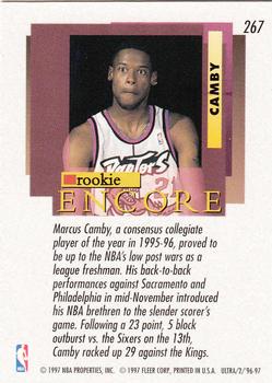 1996-97 Ultra #267 Marcus Camby Back