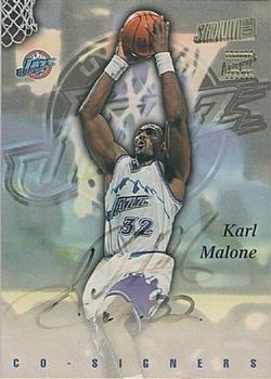 1997-98 Stadium Club - Co-Signers #CO1 Karl Malone / Kobe Bryant Front