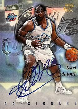 1997-98 Stadium Club - Co-Signers #CO15 Karl Malone / Kerry Kittles Front