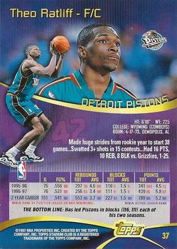 1997-98 Stadium Club - First Day Issue #37 Theo Ratliff Back