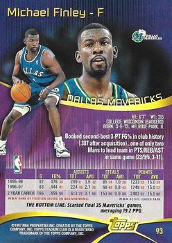 1997-98 Stadium Club - First Day Issue #93 Michael Finley Back