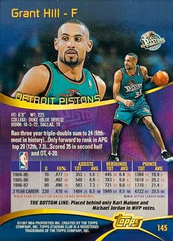 1997-98 Stadium Club - First Day Issue #145 Grant Hill Back