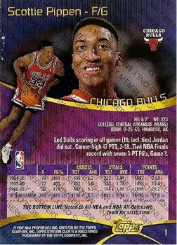 1997-98 Stadium Club - Members Only I #1 Scottie Pippen Back