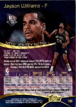 1997-98 Stadium Club - Members Only II #180 Jayson Williams Back