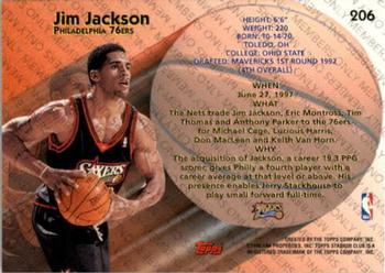 1997-98 Stadium Club - Members Only II #206 Jim Jackson Back