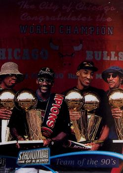 1997-98 Stadium Club - One of a Kind #5 Bulls - Team of the 90s Front