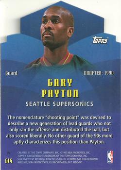 1997-98 Topps - Generations Refractors #G14 Gary Payton Back