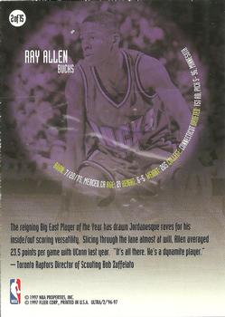 1996-97 Ultra - All-Rookie #2 Ray Allen Back