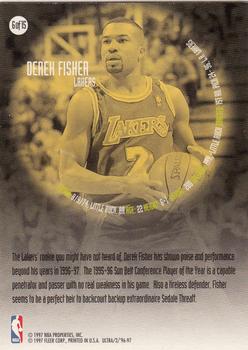 1996-97 Ultra - All-Rookie #6 Derek Fisher Back