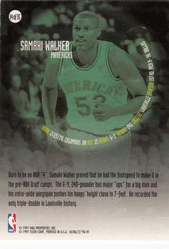 1996-97 Ultra - All-Rookie #14 Samaki Walker Back