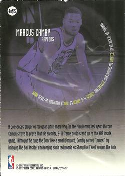 1996-97 Ultra - All-Rookie #4 Marcus Camby Back