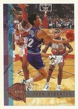 1997-98 Topps - Minted in Springfield #8 John Stockton Front