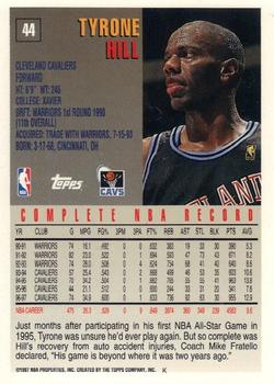 1997-98 Topps - Minted in Springfield #44 Tyrone Hill Back