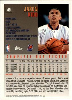 1997-98 Topps - Minted in Springfield #49 Jason Kidd Back