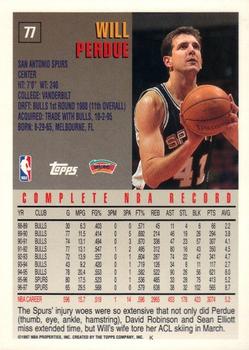1997-98 Topps - Minted in Springfield #77 Will Perdue Back