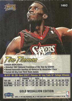 1997-98 Ultra - Gold Medallion #146G Tim Thomas Back