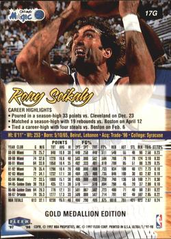 1997-98 Ultra - Gold Medallion #17G Rony Seikaly Back
