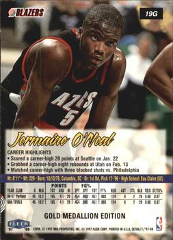 1997-98 Ultra - Gold Medallion #19G Jermaine O'Neal Back