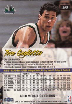 1997-98 Ultra - Gold Medallion #28G Tom Gugliotta Back