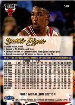 1997-98 Ultra - Gold Medallion #55G Scottie Pippen Back