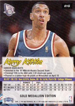 1997-98 Ultra - Gold Medallion #61G Kerry Kittles Back