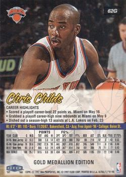 1997-98 Ultra - Gold Medallion #62G Chris Childs Back