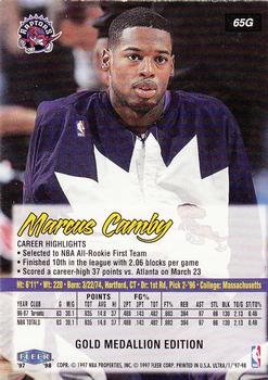 1997-98 Ultra - Gold Medallion #65G Marcus Camby Back