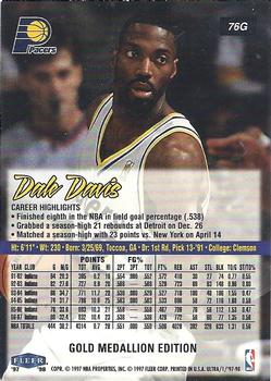 1997-98 Ultra - Gold Medallion #76G Dale Davis Back