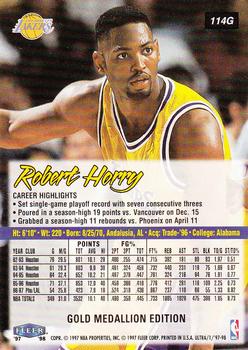1997-98 Ultra - Gold Medallion #114G Robert Horry Back