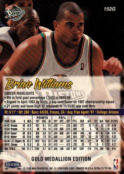 1997-98 Ultra - Gold Medallion #152G Brian Williams Back