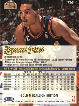 1997-98 Ultra - Gold Medallion #175G Bryant Stith Back