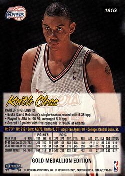 1997-98 Ultra - Gold Medallion #181G Keith Closs Back