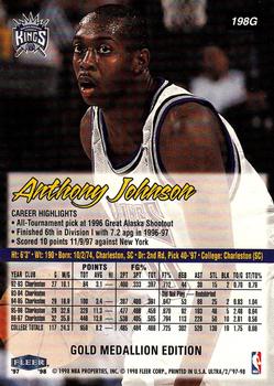 1997-98 Ultra - Gold Medallion #198G Anthony Johnson Back