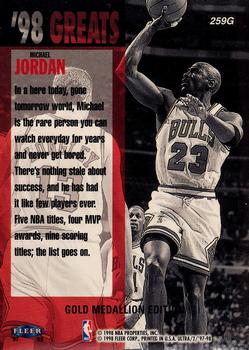 1997-98 Ultra - Gold Medallion #259G Michael Jordan Back