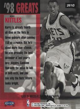 1997-98 Ultra - Gold Medallion #261G Kerry Kittles Back