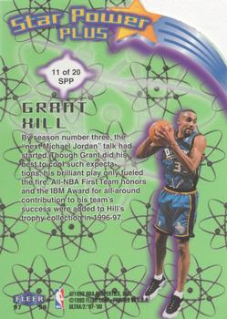 1997-98 Ultra - Star Power Plus #11 SPP Grant Hill Back