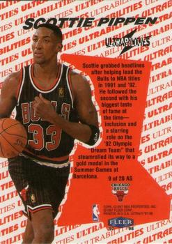 1997-98 Ultra - Ultrabilities All-Star #9 AS Scottie Pippen Back