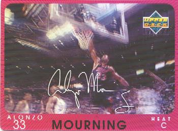 1997-98 Upper Deck Diamond Vision - Signature Moves #S14 Alonzo Mourning Front