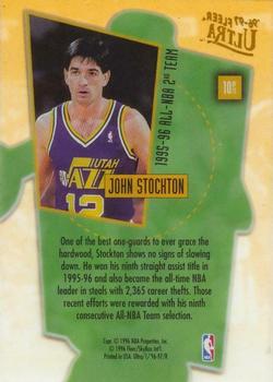 1996-97 Ultra - Court Masters #10 John Stockton Back