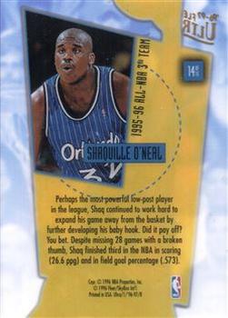 1996-97 Ultra - Court Masters #14 Shaquille O'Neal Back
