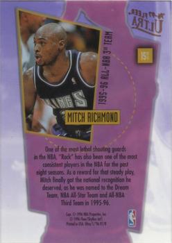1996-97 Ultra - Court Masters #15 Mitch Richmond Back